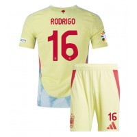 Maglie da calcio Spagna Rodri Hernandez #16 Seconda Maglia Bambino Europei 2024 Manica Corta (+ Pantaloni corti)